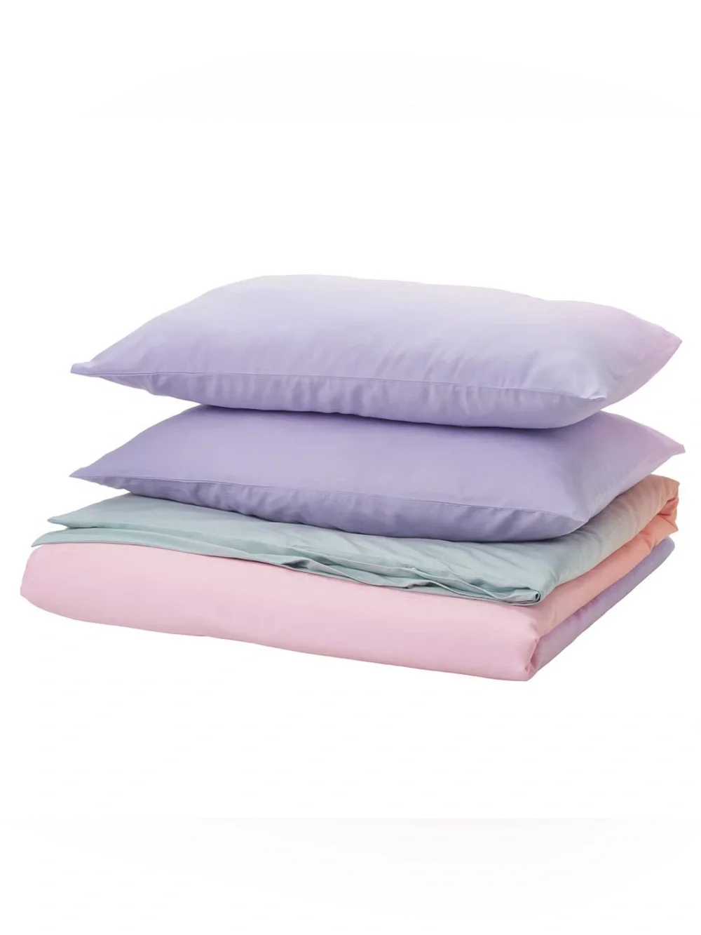 Lavender & Peach Ombré Duvet Cover Set - Full/Queen